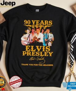 90 years 1935 2025 Elvis Presley thank you for the memories shirt