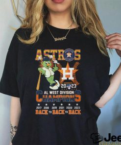 Astros 2023 AL West Division Champions Back To Back To Back T Shirt