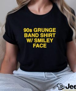 90s Grunge Band Shirt Smiley Face shirt