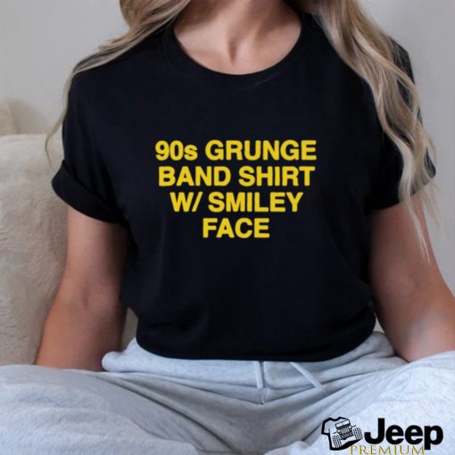 90s Grunge Band Shirt Smiley Face shirt