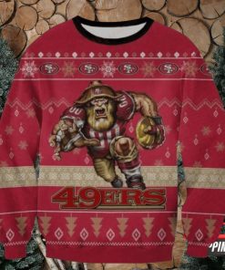 Nfl San Francisco 49Ers Players Mascot Ugly Christmas Sweaters