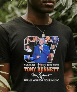 97 Years Of Tony Bennett 1926 2023 Thank You For Your Music Shirt