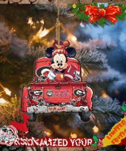 Georgia Bulldogs Mickey Mouse Ornament Personalized Your Name Sport Home Decor