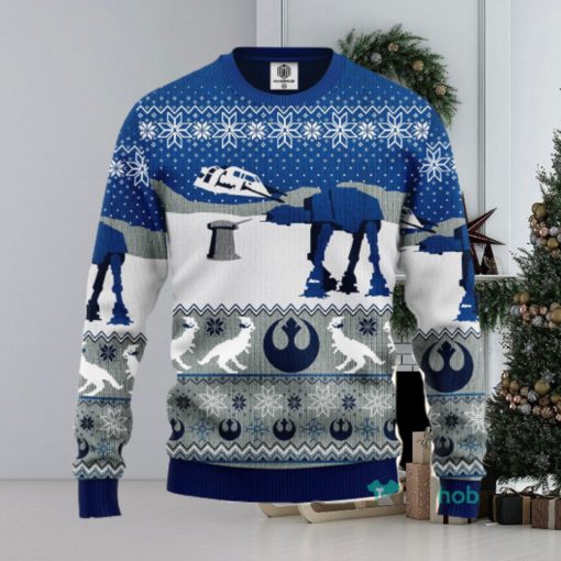 Star Wars Blue Winter Ugly Christmas Sweater Amazing Gift Men And Women Christmas Gift