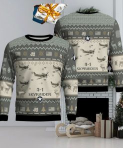 A 1 Skyraider A1 Aircraft New Trend Veteran Sweater Ugly Christmas Sweater Gift For Christmas