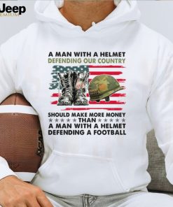 A Helmet Defending A Football Classic T Shirt