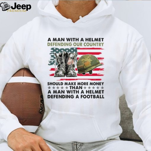 A Helmet Defending A Football Classic T Shirt