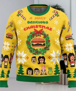 A Juicy Delicious Christmas Bob’s Burgers Ugly Christmas Sweater