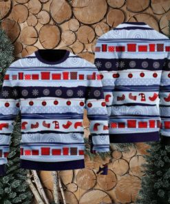 A Little Bit Fa La Funny Pattern Ugly Christmas Sweater Gift Knitting Sweater