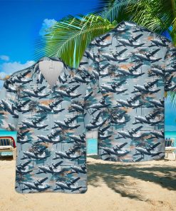 A Lockheed Wc 130h Of The 198th Airlift Squadron At Muniz Angb San Juan Hawaiian Shirt