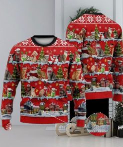 A Lot Of Cats In Xmas Day Full Print Ugly Christmas Sweater