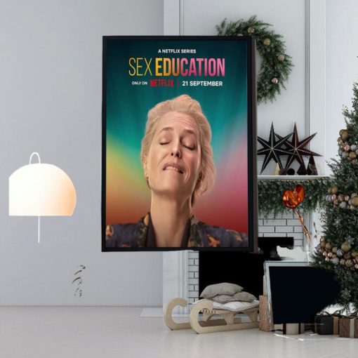 A Netflix Series Sex Education Season 4 On Netflix 21 September Gillian First Home Decor Poster Canvas