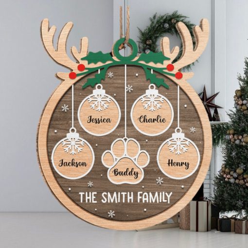 A Time Of Warmth And Togetherness   Family Personalized Custom Ornament