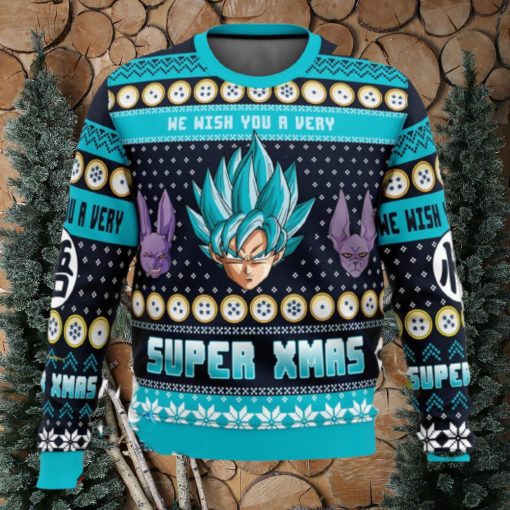 A Very Saiyan Christmas Dragon Ball Z Xmas Men And Women Christmas Gift 3D Ugly Christmas Sweater