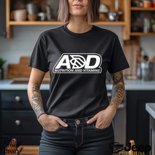 A and D Nutrition and Vitamins logo shirt