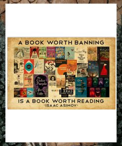 A book worth banning Book Lover Horizontal Poster