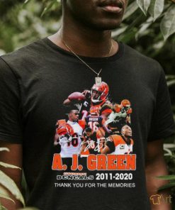 A. J. Green Cincinnati Bengals 2011 – 2020 Thank You For The Memories  Shirt, hoodie, longsleeve tee, sweater