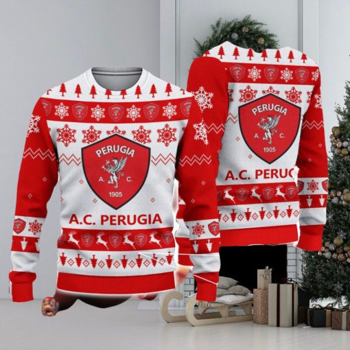 A.C. Perugia Ugly Christmas Sweater Snowflake Pattern Pattern 3D Sweater Holiday Gift Ideas For Men And Women