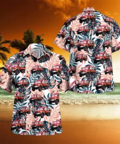 Millsboro, Delaware, Gumboro Volunteer Fire Company M35 cargo truck heavy brush truck Hawaiian Shirt Men And Women Gift Floral Beach