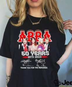 ABBA 50 years 1973 2023 thank you for the memories shirt