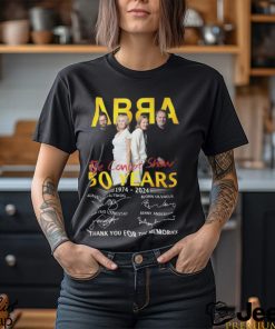 ABBA The Concert Show 50 Years 1974 2024 Thank You For The Memories Unisex T Shirt