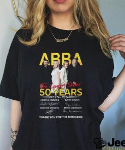 ABBA The Concert Show 50 Years 1974 – 2024 Thank You For The Memories Unisex T Shirt