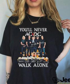 AC DC Loves Fall You’ll Never Walk Alone Signatures Shirt