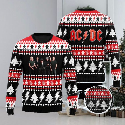 ACDC All Over Print Christmas Knitting Ugly Sweater