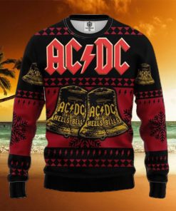 ACDC Black Hells Bells Red 2023 Ugly Christmas Sweater