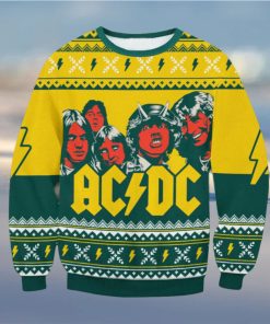 ACDC Yellow Ugly Christmas Sweater