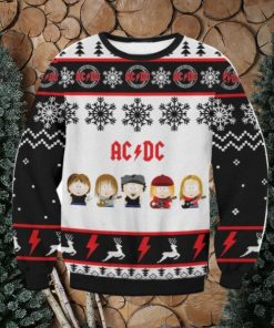 ACDC snowflake pattern Ugly Sweater Christmas Gift For Men And Women