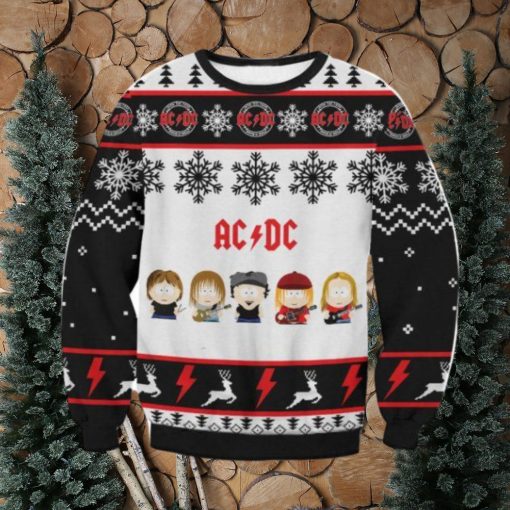 ACDC snowflake pattern Ugly Sweater Christmas Gift For Men And Women