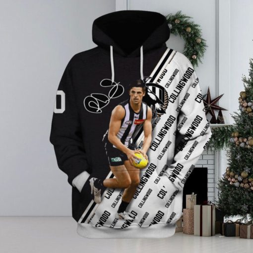 AFL Collingwood Magpies Scott Pendlebury #10 Pullover Hoodie Ver 1