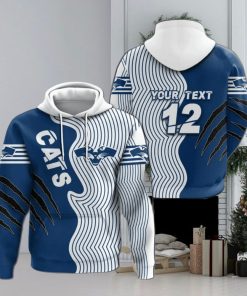 AFL Geelong Cats Custom Name Number Indigenous Pullover Hoodie