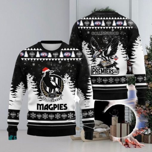 AFL Premiers Collingwood FC 3D Ugly Christmas Sweater Christmas Gift Men And Women 2023 Sweater