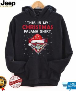 AFL This is christmas Pajamas T shirt Essendon Bombers T shirt