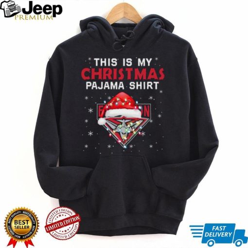 AFL This is christmas Pajamas T shirt Essendon Bombers T shirt