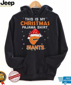 AFL This is christmas Pajamas T shirt GWS Giants T shirt