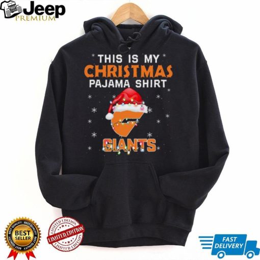 AFL This is christmas Pajamas T shirt GWS Giants T shirt