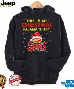 AFL This is christmas Pajamas T shirt Gold Coast Suns T shirt