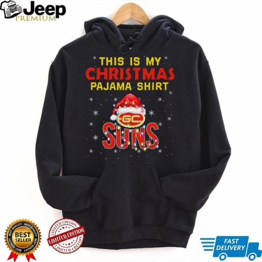 AFL This is christmas Pajamas T shirt Gold Coast Suns T shirt