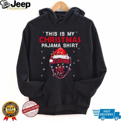 AFL This is christmas Pajamas T shirt Melbourne Demons T shirt