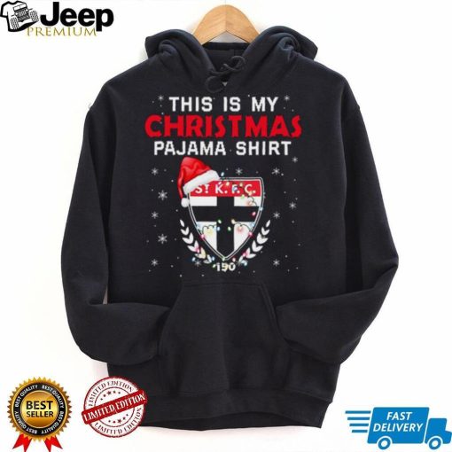 AFL This is christmas Pajamas T shirt St Kilda Saints T shirt