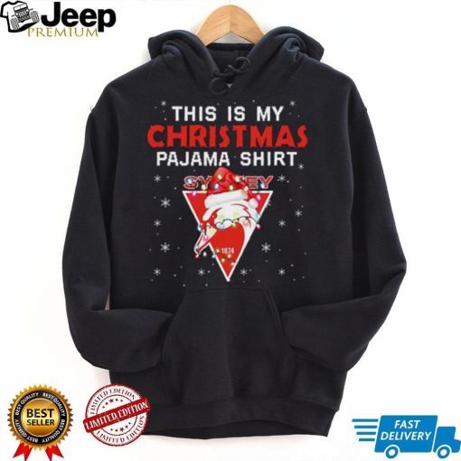 AFL This is christmas Pajamas T shirt Sydney Swans T shirt