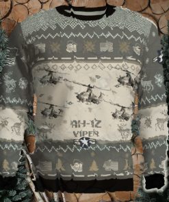 AH 1Z Viper AH1Z Combat Aircraft Ugly Sweater Gift For Men And Women Gift Veteran Christmas