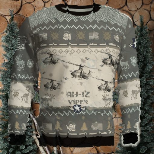 AH 1Z Viper AH1Z Combat Aircraft Ugly Sweater Gift For Men And Women Gift Veteran Christmas