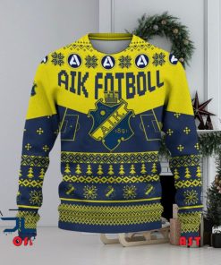 AIK Fotboll Allsvenskan Sweden Ugly Sweater Christmas