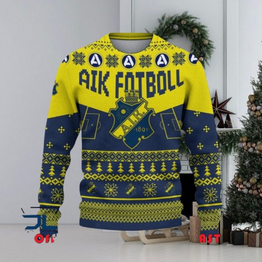 AIK Fotboll Allsvenskan Sweden Ugly Sweater Christmas