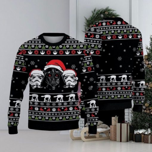 Santa Hat Darth Vader Star Wars Ugly Christmas Sweater