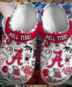 ALabama Crimson Roll Tide Football Crocs For Adults